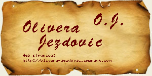 Olivera Jezdović vizit kartica